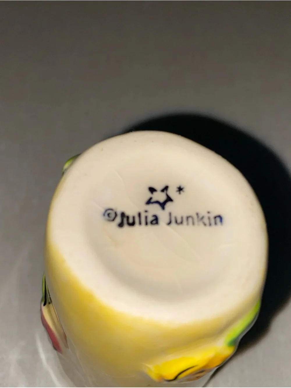Julia Junkin Hand Painted Ceramic Vase Blossom Mini Bud Vase